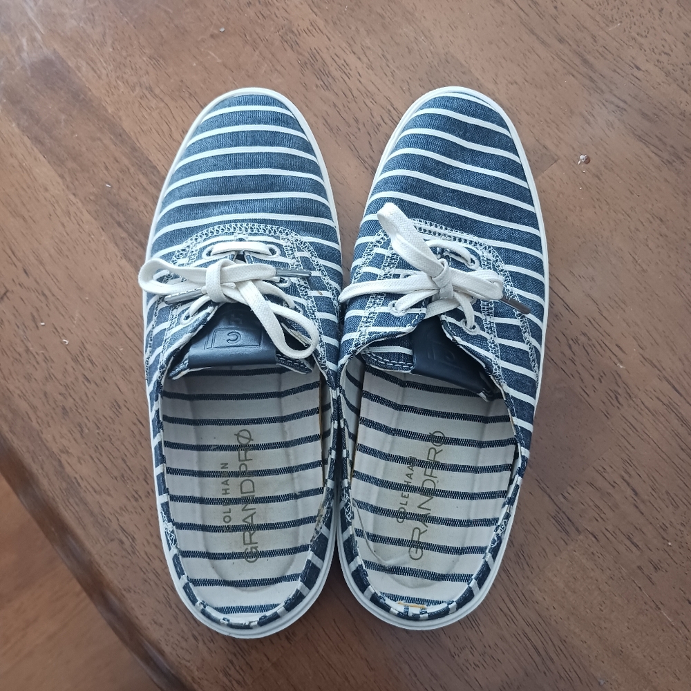Cole Hann Canvas Mules